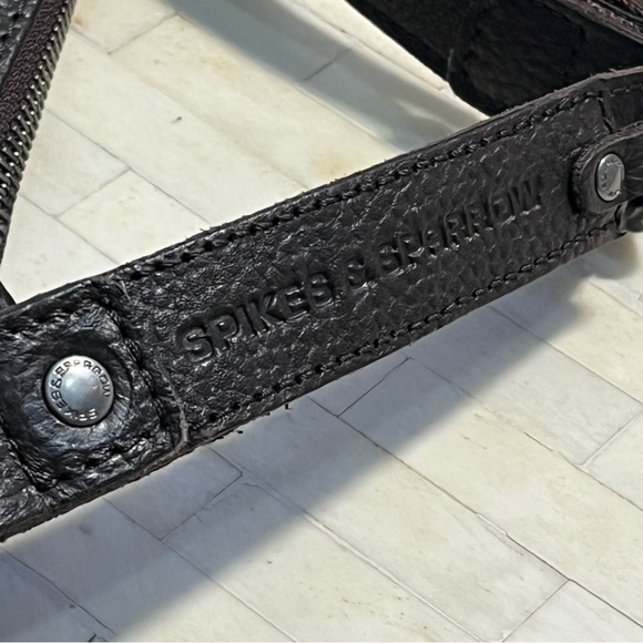 Spikes & Sparrow Misti in Dark Brown 100% Genuine Leather Shoulder Bag - Picture 7 of 16